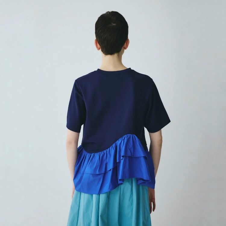【残り一点】Frill Hem Ponte Tops