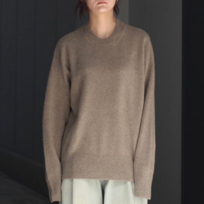 【残り一点】Cashmere Wholegarment Crewneck Sweater