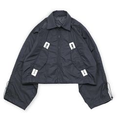 【残り一点】ナイロンタフタショートジップブルゾン