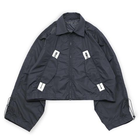 【残り一点】ナイロンタフタショートジップブルゾン