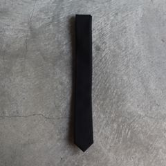 【再販売通知受付可能】Silk Narrow Tie(BLACK)