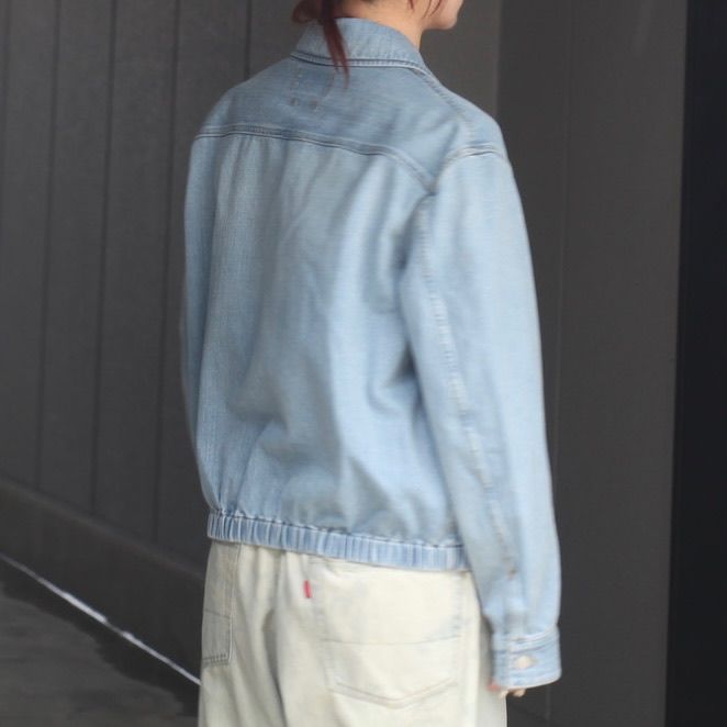【残り一点】Bleached Denim Front Zip Blouson