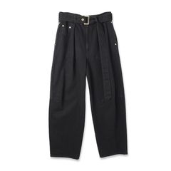 【残り一点】Barrel 1Tuck Wide Denim Pants with Long Belt