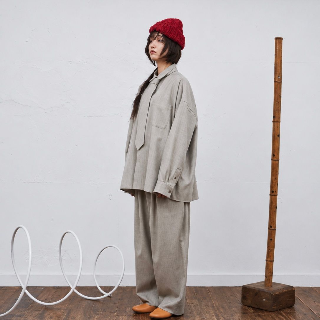 【残り一点】よそいきワイドBOXシャツ