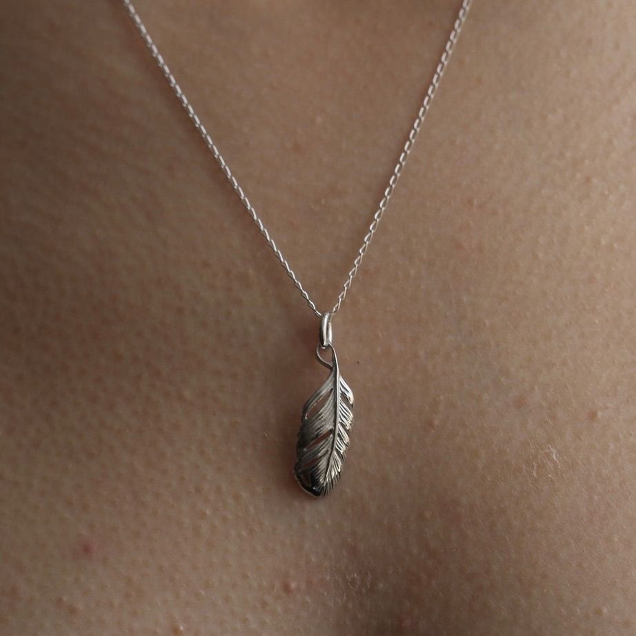 【お取り寄せ注文可能】EX Tiny Feather Necklace(SILVER)