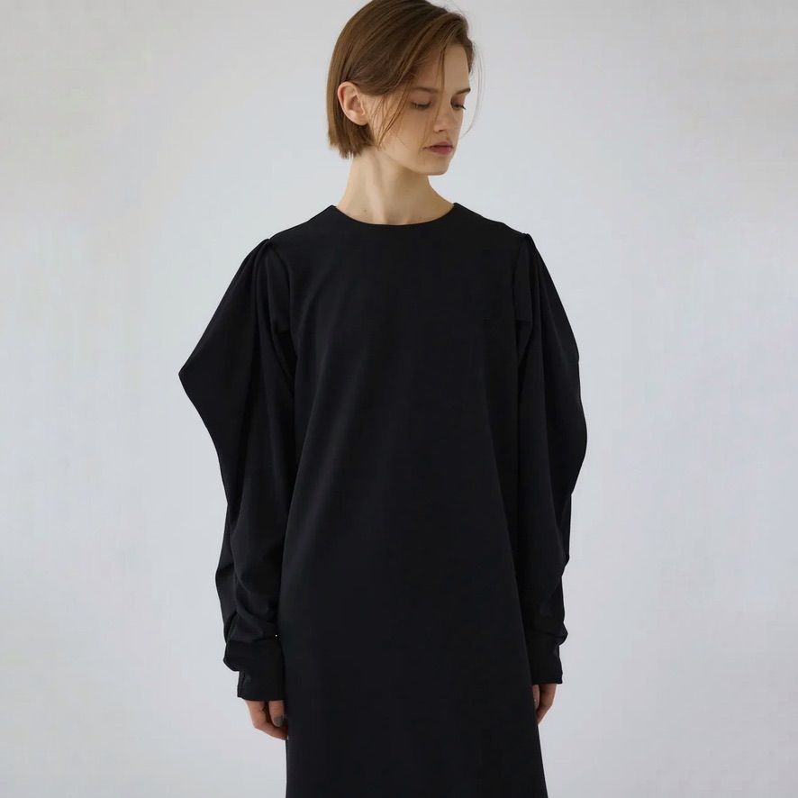 【残り一点】Drape Sleeve Cut Dress
