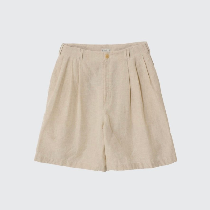 【残り一点】Wool Linen 3Pleated Shorts