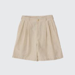 【残り一点】Wool Linen 3Pleated Shorts