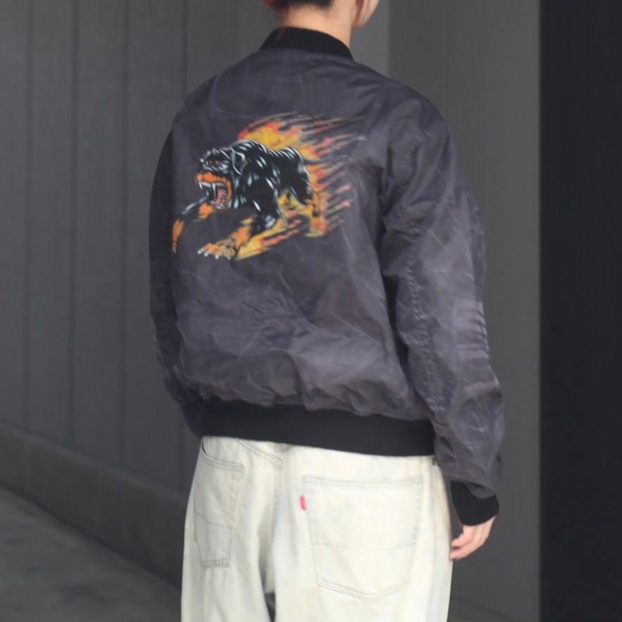 【残り一点】Jamong Two Tone Washed Ma-1 Jacket