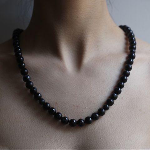 【残りわずか】Single Juzu Necklace Slim(BLACK)