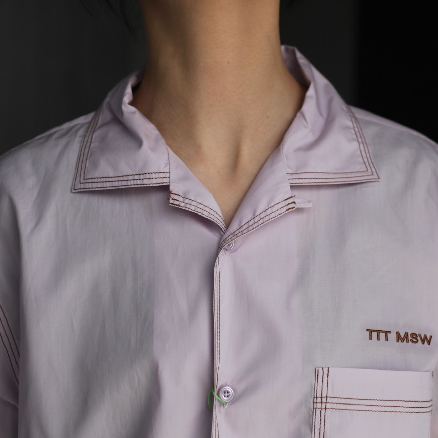 代官山Oで購入しましたTTT MSW AW23 Open collar shirt purple - www ...