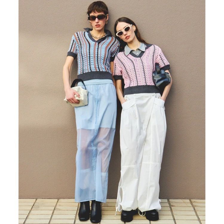 【残り一点】2way Suspender Parachute Pants