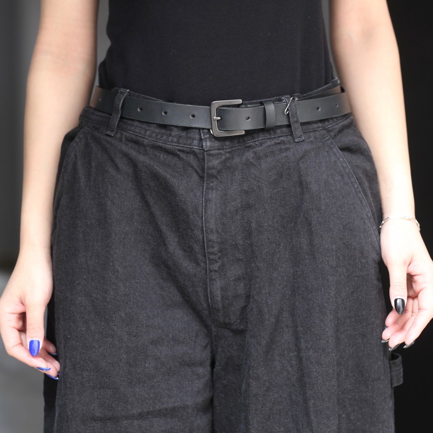 【残り一点】11.5ozペインターブラックデニムパンツ(ONE WASH)