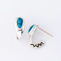 【お取り寄せ注文可能】Stone Twist Hoop Earrings(両耳用）