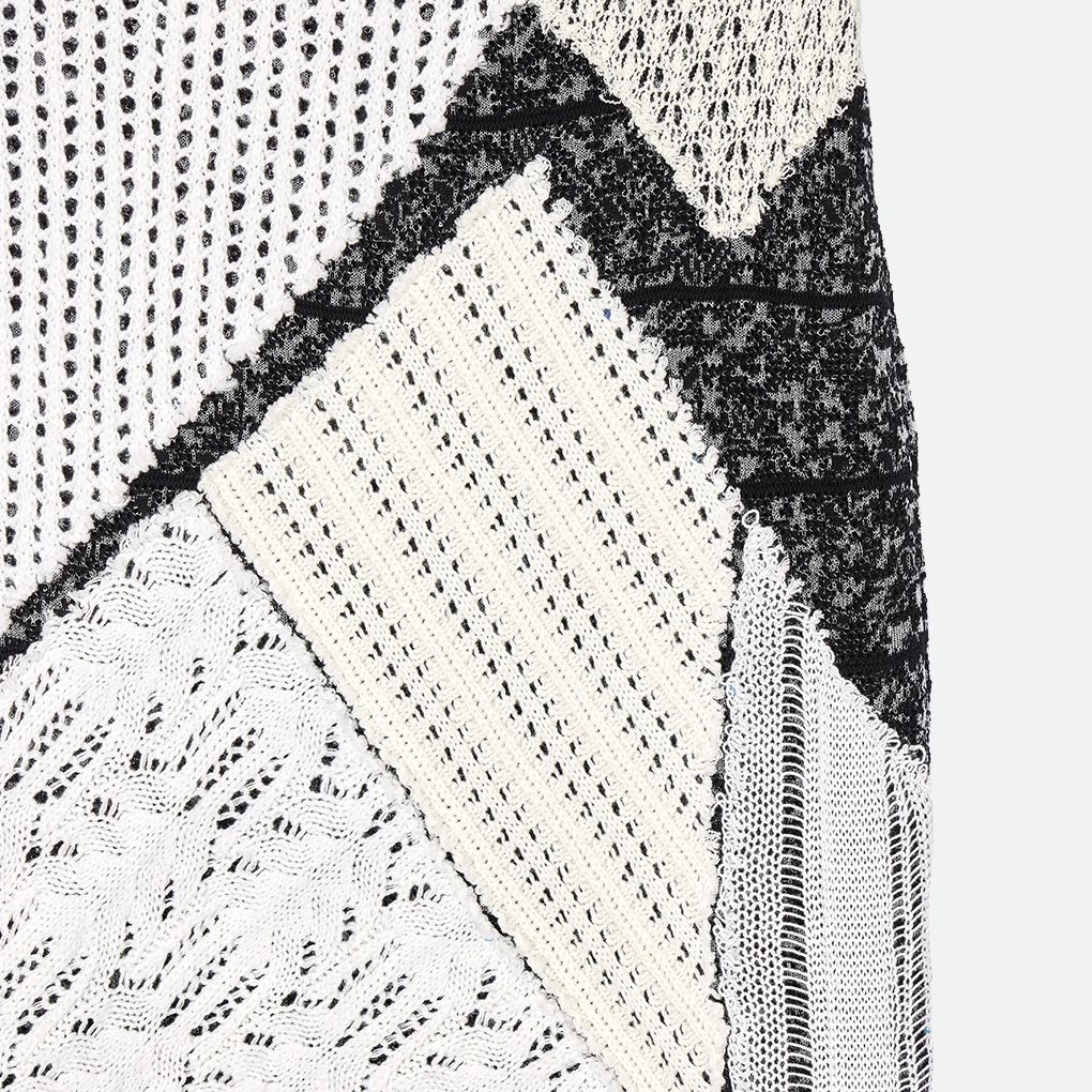 【残り一点】Patchwork I Line Knit Skirt