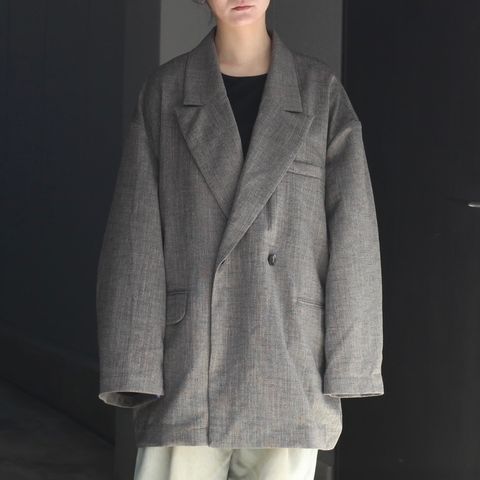 【残り一点】ダブルテーラードジャケット(POLYESTER/RAYON)
