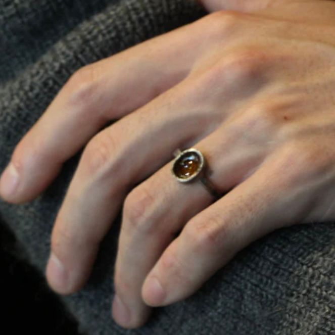 【お取り寄せ注文可能】Oval Bezel Glaze Ring