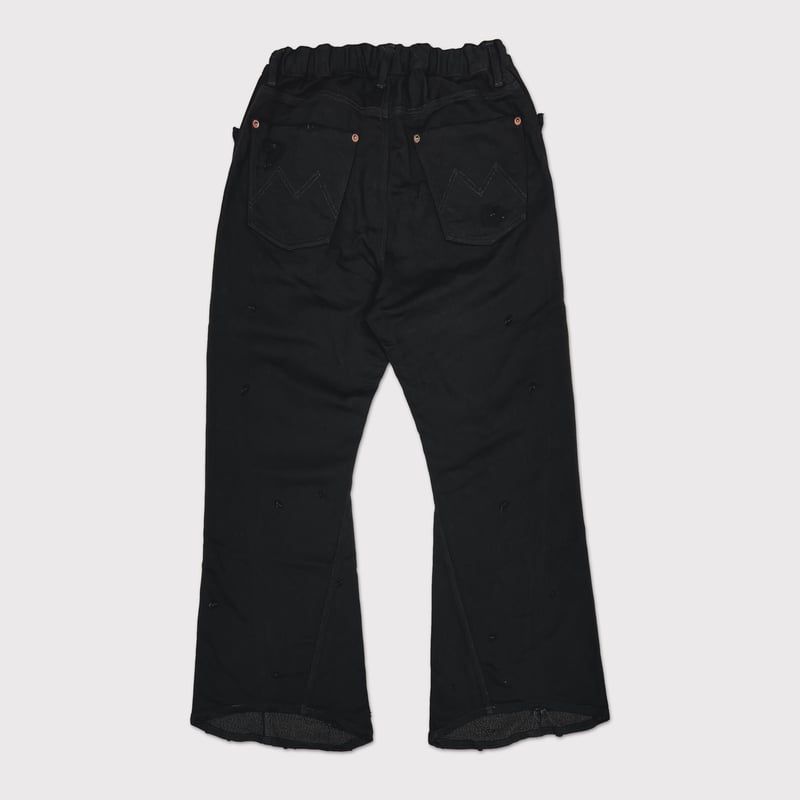 【残りわずか】Home Flare Jeans With Damaged(INLAY DENIM)