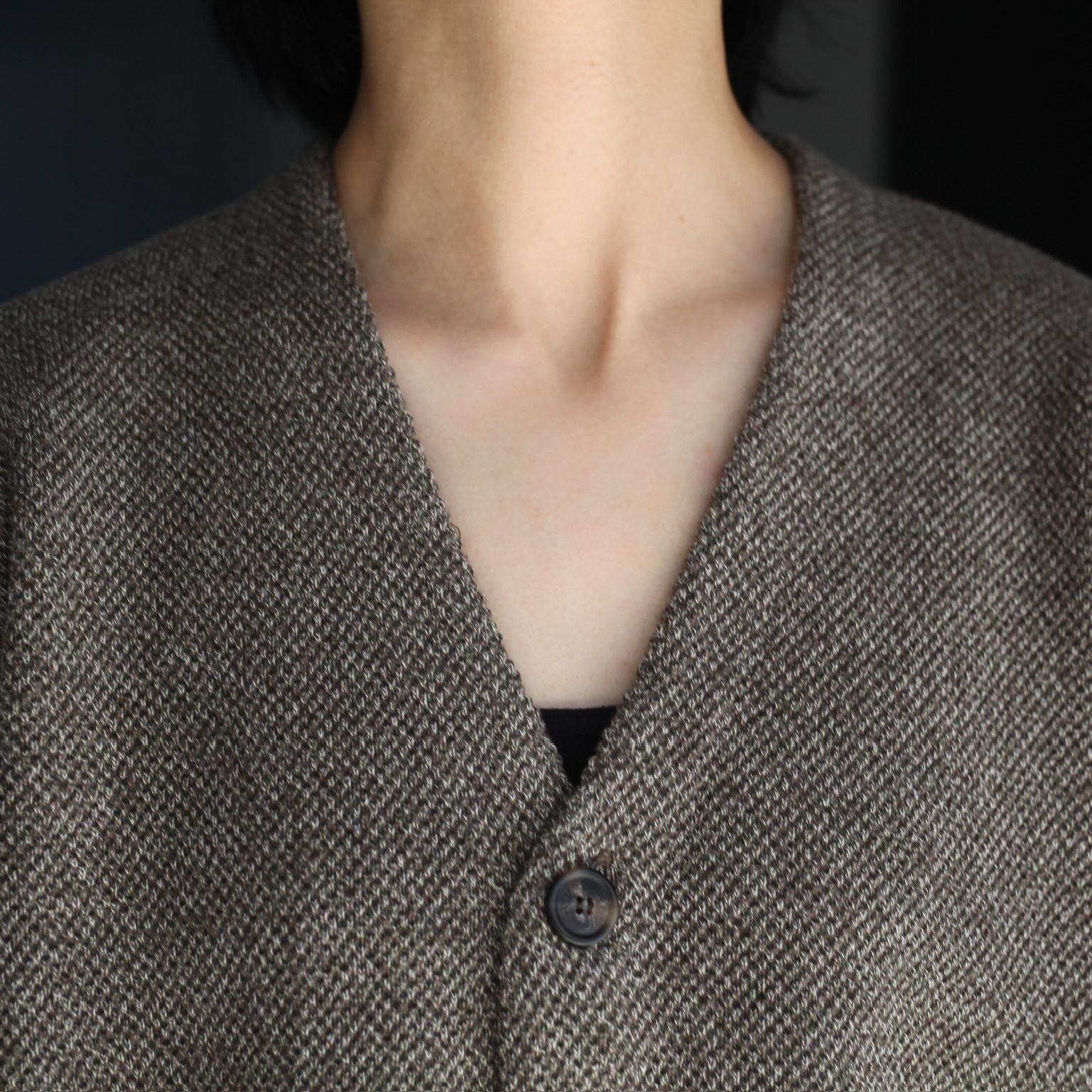 【残り一点】Moss Stitch V/N Cardigan