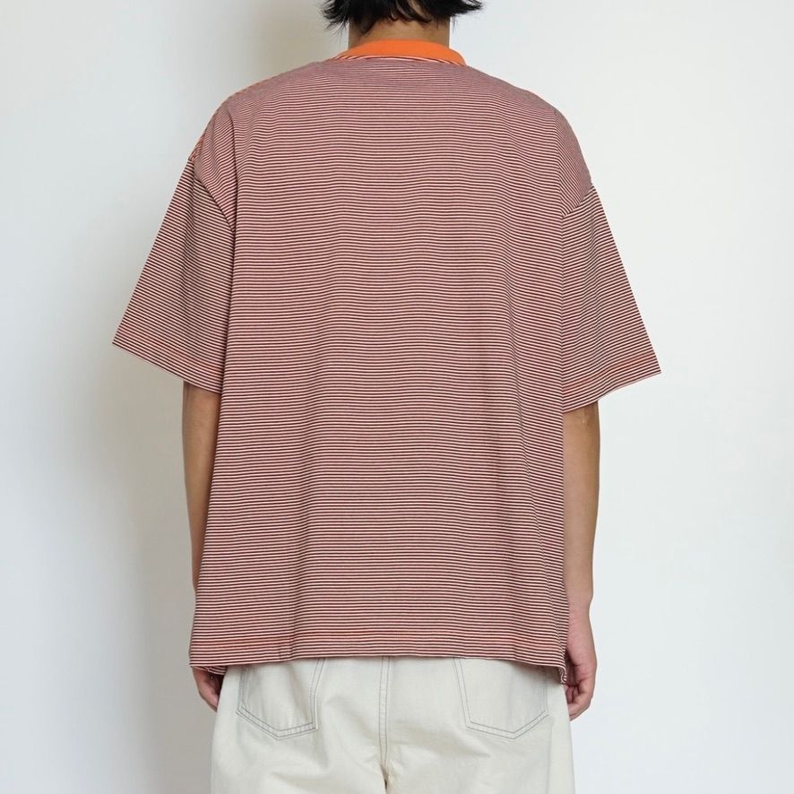 【残りわずか】Mercerization Border Wide S/S Tee