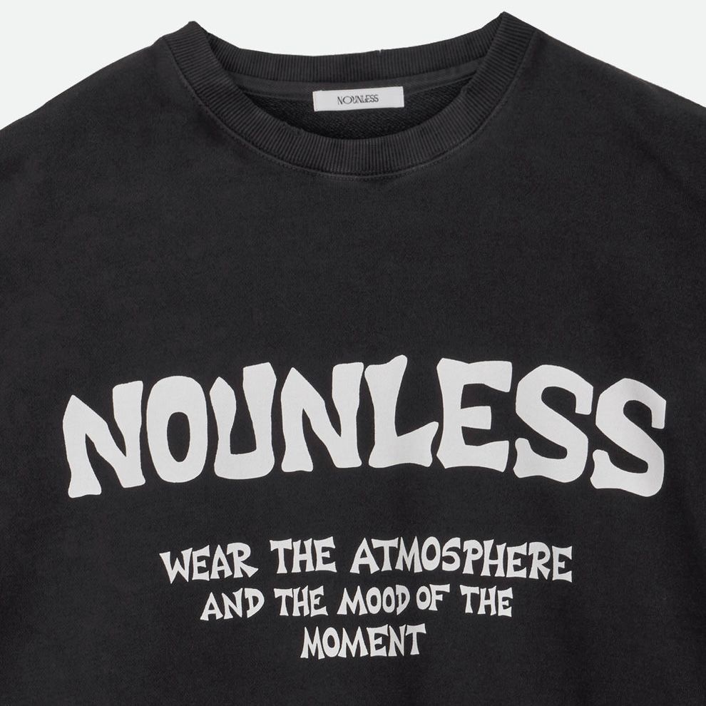 NOUNLESS LOGO WITH MESSAGE SWEAT