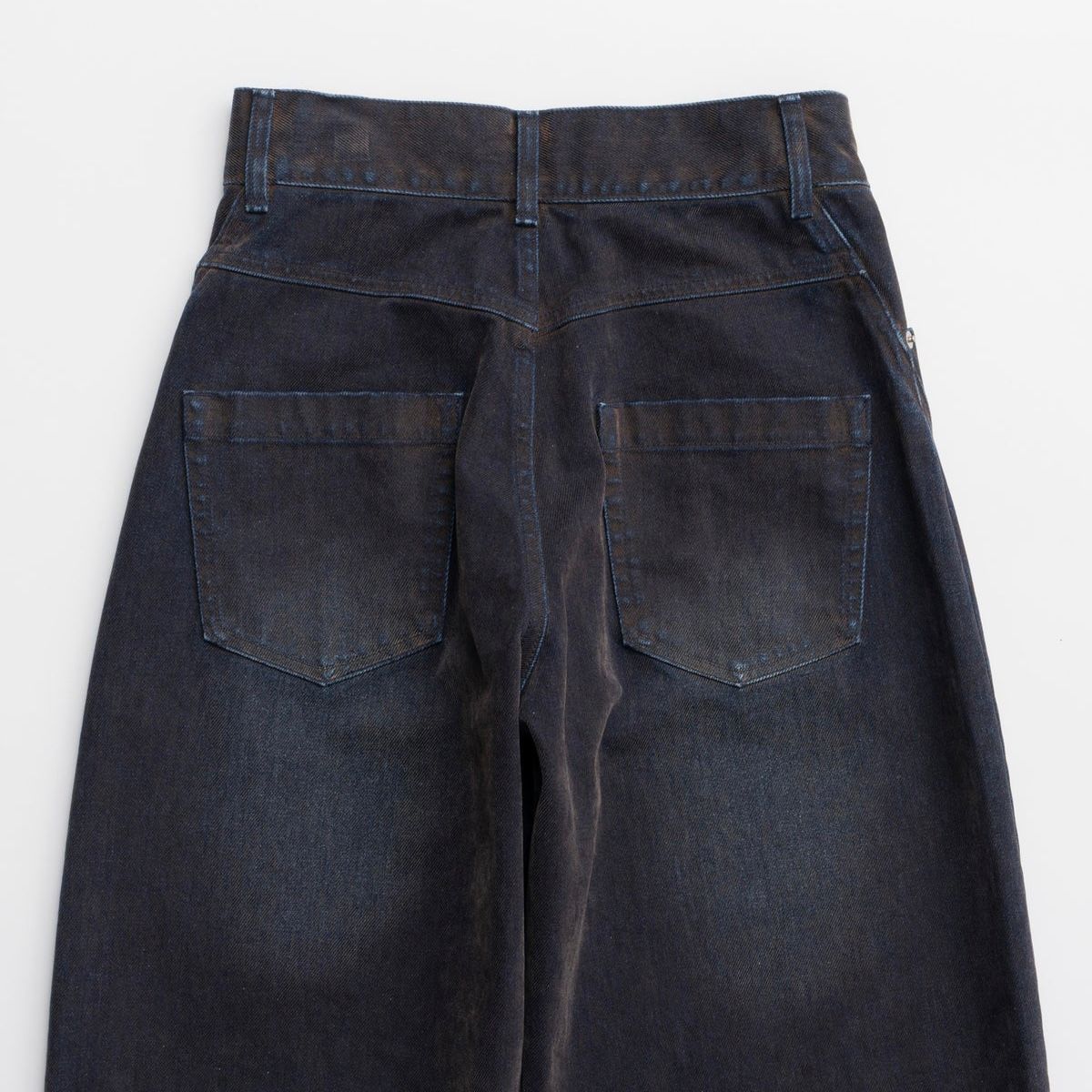 【残り一点】Curve Line Flocky Denim