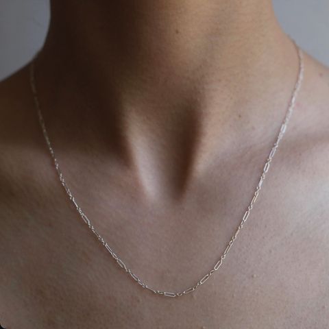 【残りわずか】Long ＆ Shoet Cable Chain(SILVER)