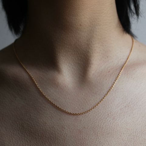 【残りわずか】Oval Chain Necklace(GOLD)