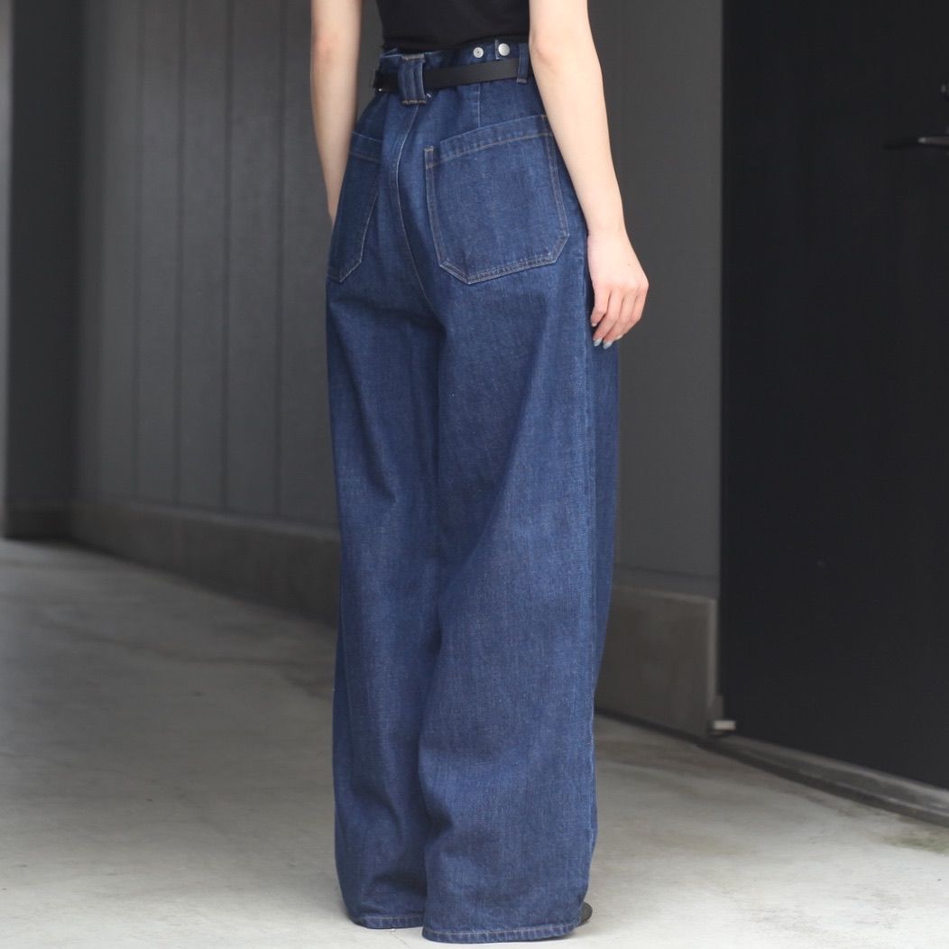 【残り一点】Vintage Washed 3tuck Wide Denim Trousers