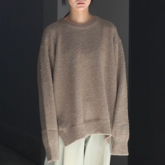 【残り一点】Wool/Alpaca Milled Knit Crew Neck LS