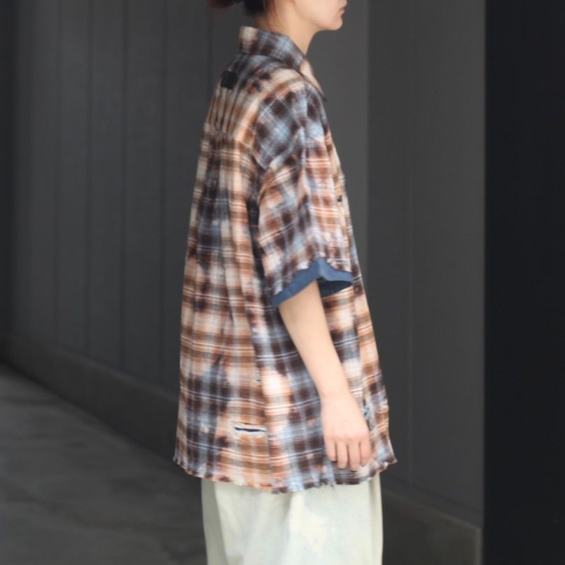 【残り一点】Short Sleeve Shirt in Decayed Check