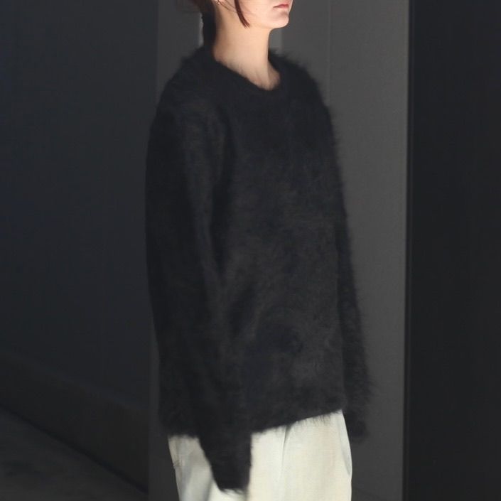 【残り一点】Cashmere Shaggy Knit Crew Neck LS
