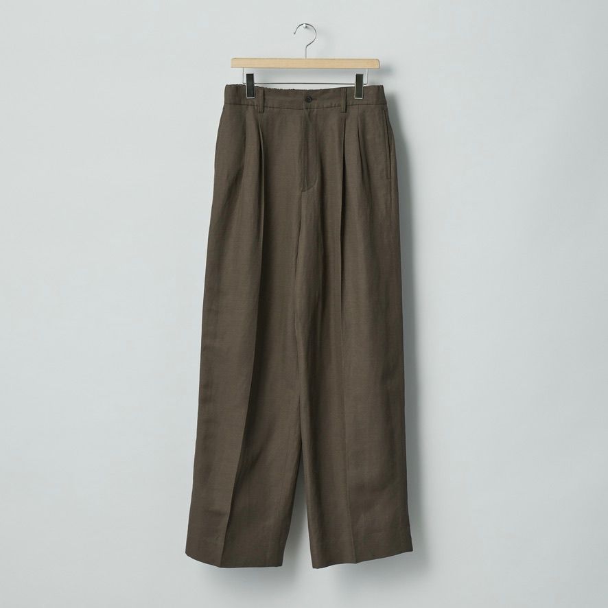 【残りわずか】VIS/LI/RA Twill Easy Long Wide Trousers