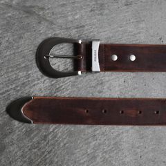 【残り一点】4C Distressed Leather Belt