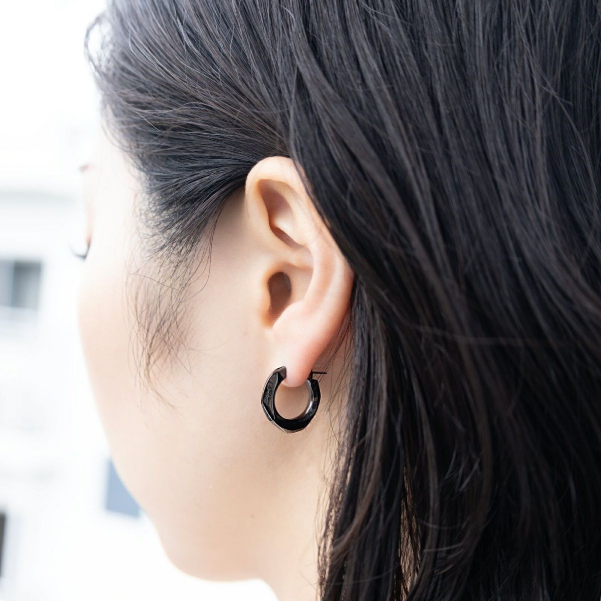 【残り一点】Crockery Pierce_L 左耳用(BLACK)