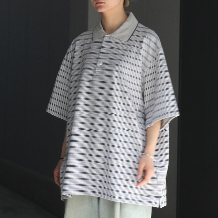 UNIVERSAL PRODUCTS - 【残りわずか】Multi Border S/S Polo | ACRMTSM