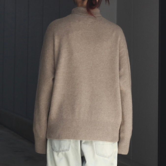 【残り一点】Cashmere Wholegarment Turtleneck Sweater