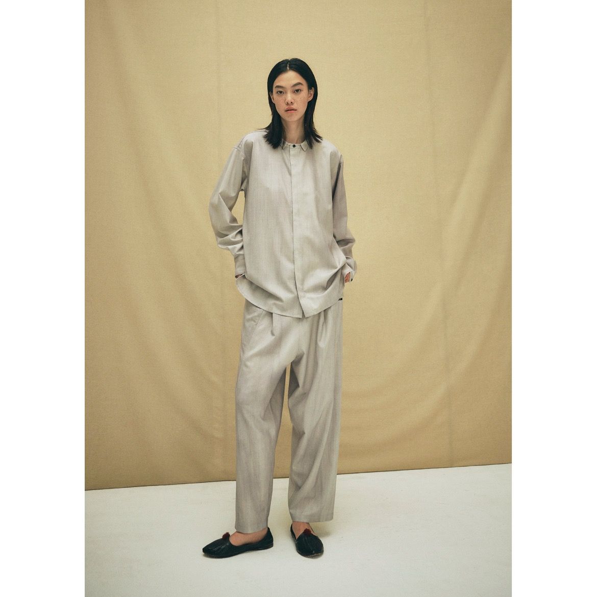 YANTOR - 【残り一点】Uneven Dyed Switching Wide Pants 