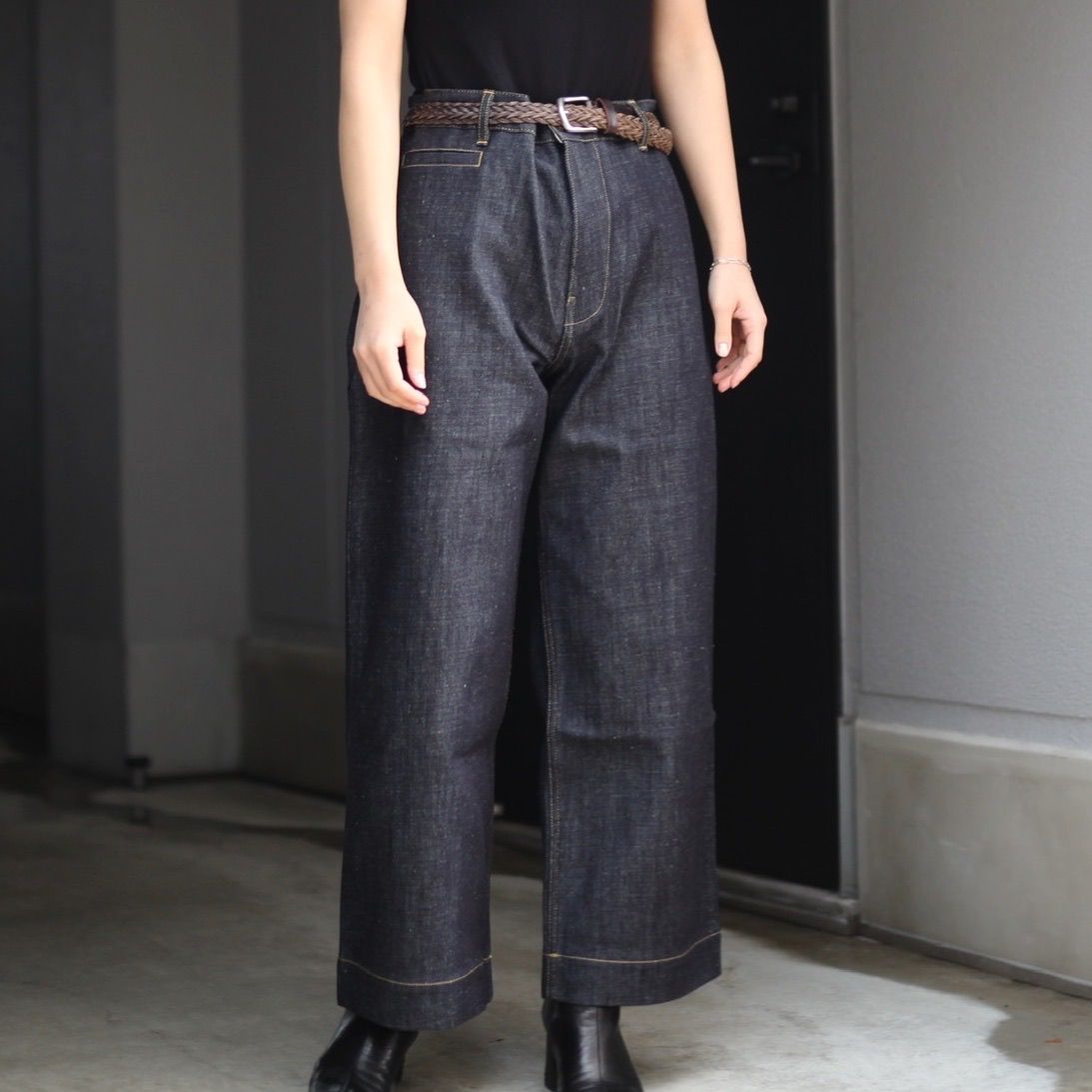 豊富な品 PYAD SELVEDGE DENIM SUEDE HEAD SLACK tdh-latinoamerica.de