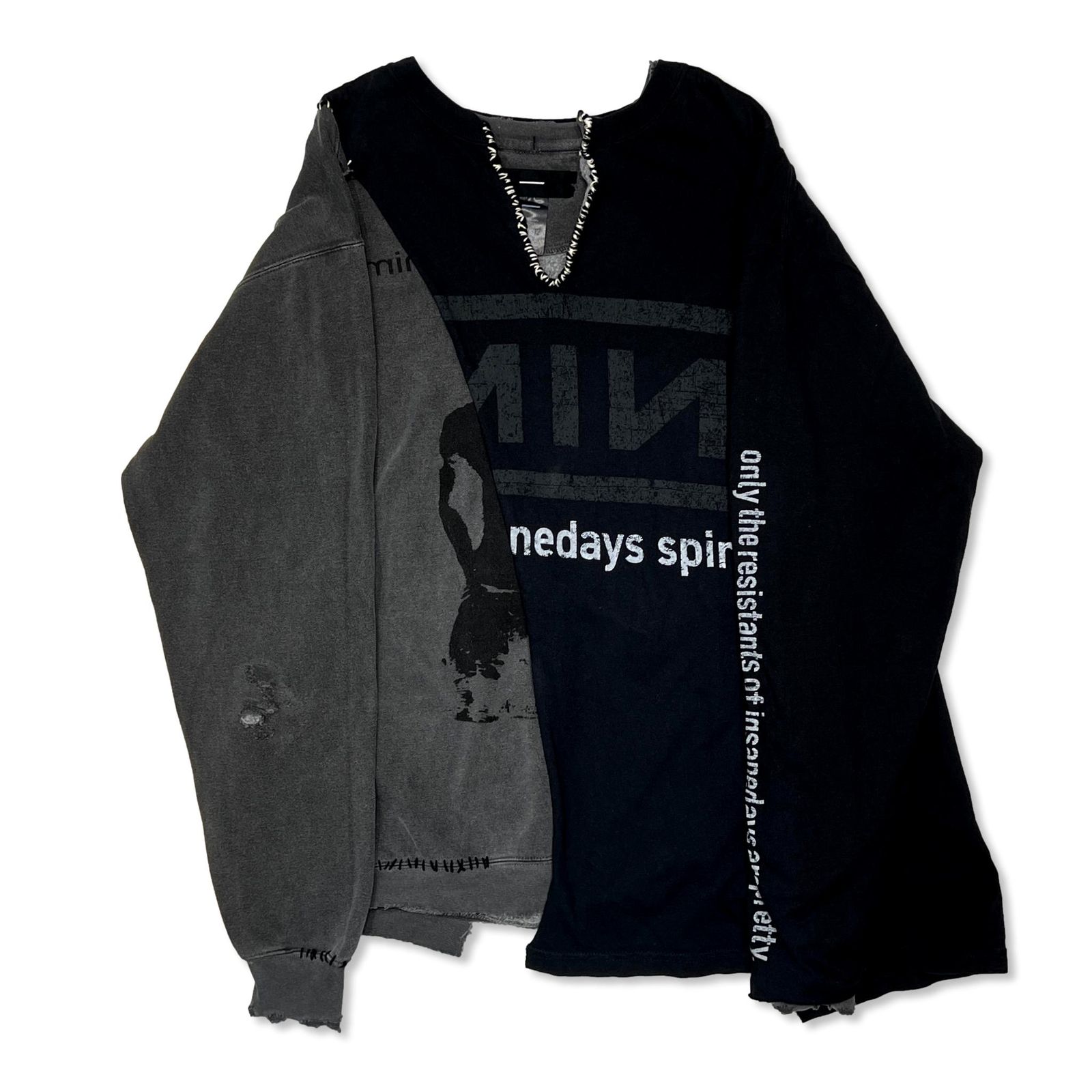 【残り一点】Bootleg Layered Crew Sweat(A MAN'S SHADOW)