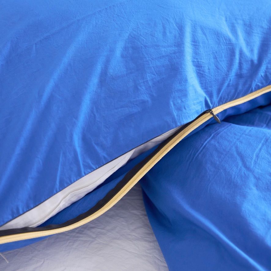 【残り一点】Frame Bedding Set SS(BLUE×YELLOW)