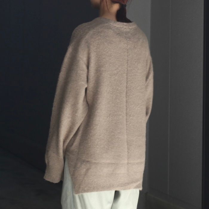 【残り一点】Wool/Alpaca Milled Knit Crew Neck LS