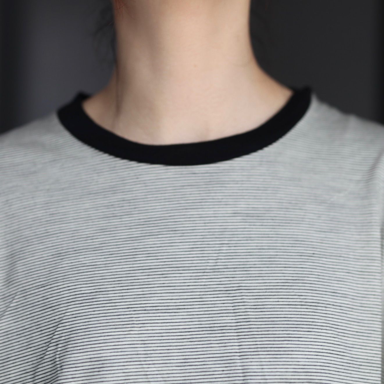 【残り一点】32G Wool Stripe LS Tee