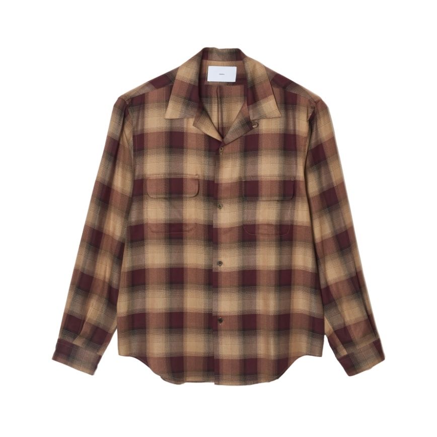 【残り一点】Plaid Open Collar Shirts