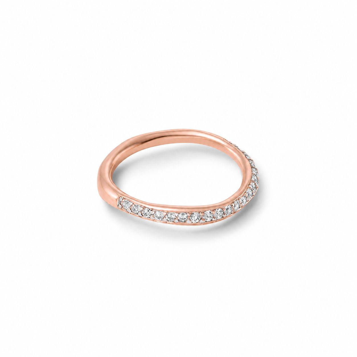 【お取り寄せ注文可能】Grace Ring W / Half Dia(K18 PINK GOLD)