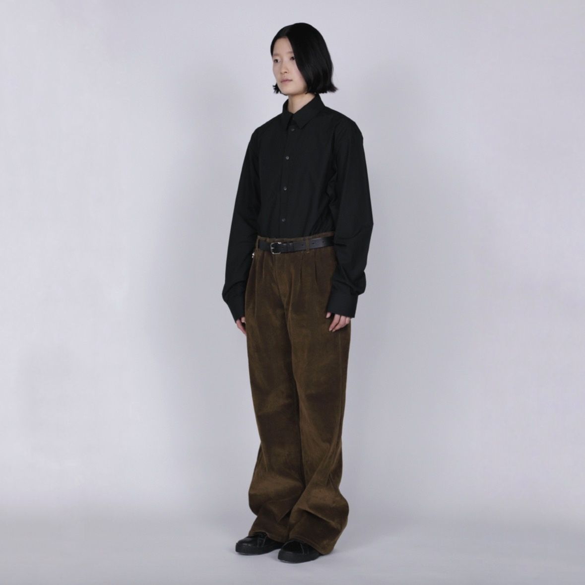 【残り一点】Flocked Denim Wide Tailored Pants