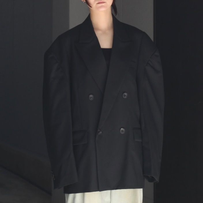 【残り一点】Deformed Shoulder Double Breasted Jacket