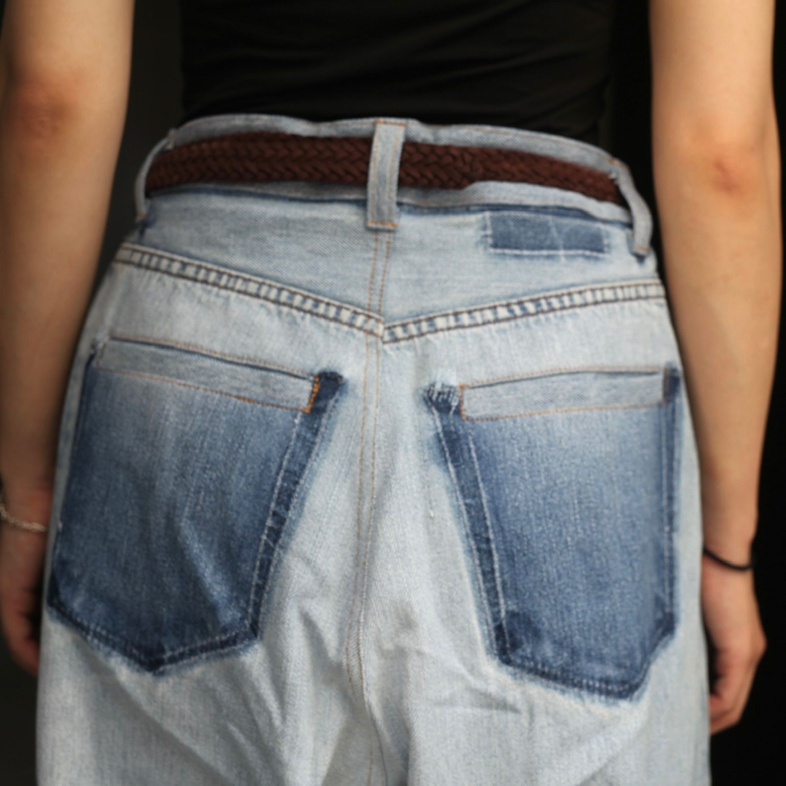 【残り一点】Reconstructed Super Baggy Slacks Denim_3(L)