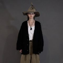 【残り一点】シャギーVネックカーディガン