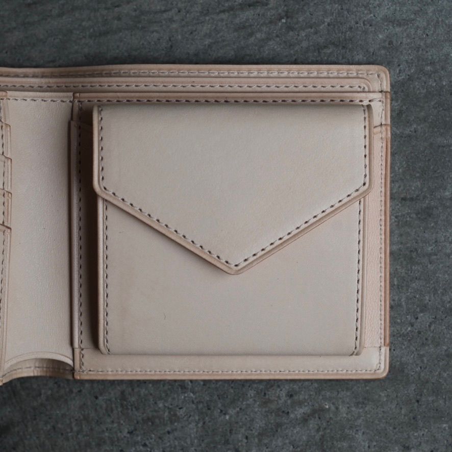 【再販売通知受付可能】Half Folded Wallet(NATURAL)